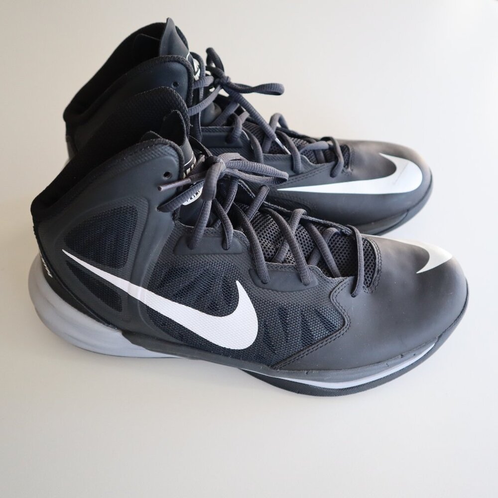 Nike Prime Hype DF Men's Basketball Shoes Size 10 Black & White